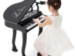 Multifunctional Children's Toy Piano 37 Keys Microphone Teaching Mode Led