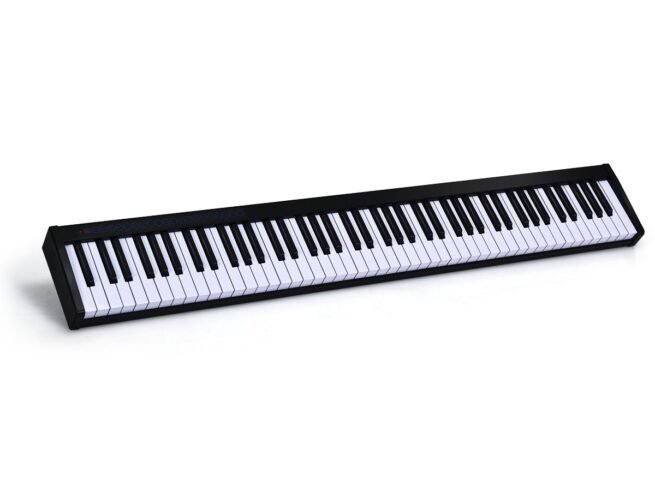 Electric Digital Piano Keyboard 88-Key 128 Rhythms 128 Notes Dynamics Adjustment MIDI/USB Interface