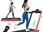 2 in 1 Foldable Electric Treadmill 1 to 12 Km/H 0.75HP Motor Bluetooth Speaker