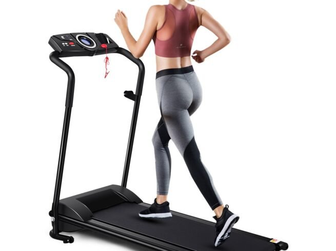 Foldable Electric Treadmill 1 to 10 Km/H 12 Programs Safety Key 1.0HP Motor