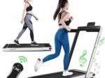 2 in 1 Foldable Electric Treadmill 1 to 12 Km/H 0.75HP Motor Bluetooth Speaker
