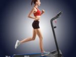Foldable Electric Treadmill 1 to 10 Km/H 12 Programs Safety Key 1.0HP Motor