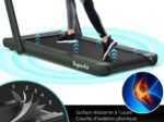 2 in 1 Foldable Electric Treadmill 1 to 12 Km/H 0.75HP Motor Bluetooth Speaker