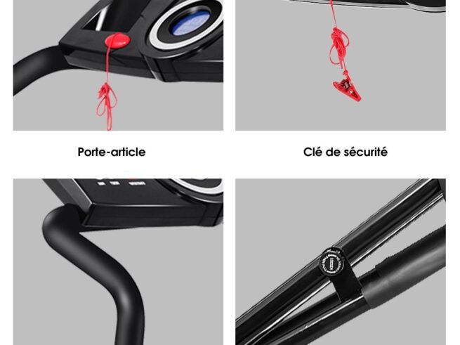 Foldable Electric Treadmill 1 to 10 Km/H 12 Programs Safety Key 1.0HP Motor