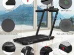 2 in 1 Foldable Electric Treadmill 1 to 12 Km/H 0.75HP Motor Bluetooth Speaker