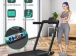 2 in 1 Foldable Electric Treadmill 1 to 12 Km/H 0.75HP Motor Bluetooth Speaker