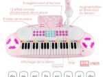 Electronic Keyboard Piano for Children 37 Keys 4 Percussion Effects Microphone