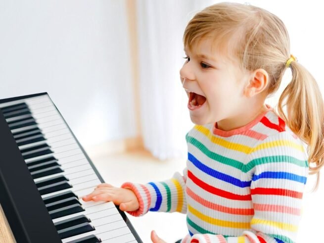 61-Key Foldable Digital Piano with 128 Sounds and 128 Rhythms Bluetooth