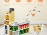 Wooden Shopping Set Toy with Supermarket Cashier Imitation Game