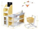 Wooden Shopping Set Toy with Supermarket Cashier Imitation Game