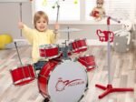 Jazz Drum Kit for Kids 5 Drums Keyboard 8 Keys 11 Function Keys