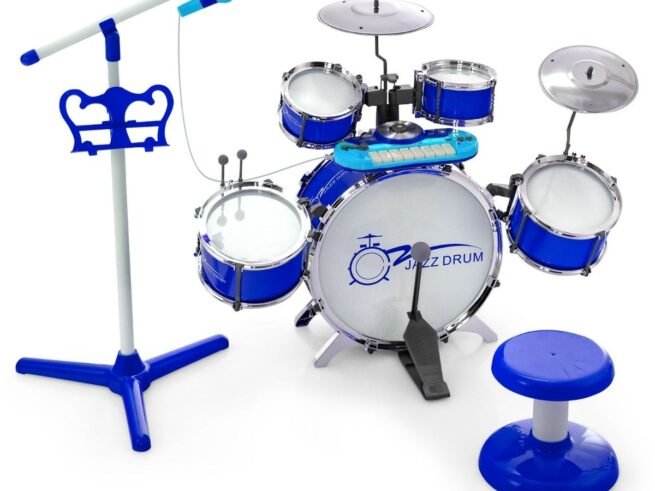 Jazz Drum Kit for Kids 5 Drums Keyboard 8 Keys 11 Function Keys