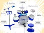 Jazz Drum Kit for Kids 5 Drums Keyboard 8 Keys 11 Function Keys