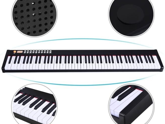 Children Digital Piano Keyboard 88 Keys with MIDI and Bluetooth Function
