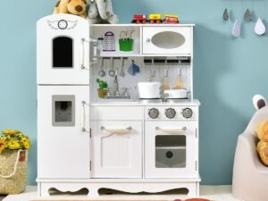 Children's Kitchen with Phone and Blackboard Light Sound Effect