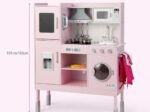Children's Kitchen with 16 Accessories 3 Adjustable Height Sounds Lights