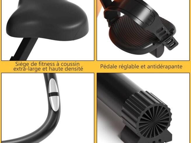 Magnetic Exercise Bike 8 Resistance Levels with 2.5KG Flywheel Foldable