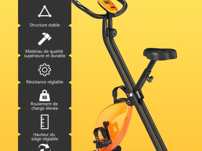 Magnetic Exercise Bike 8 Resistance Levels with 2.5KG Flywheel Foldable