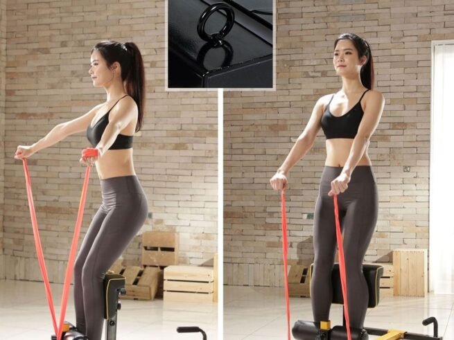 8 in 1 Metal Workout Gym Machine for Abs and Legs 11 Height 120KG