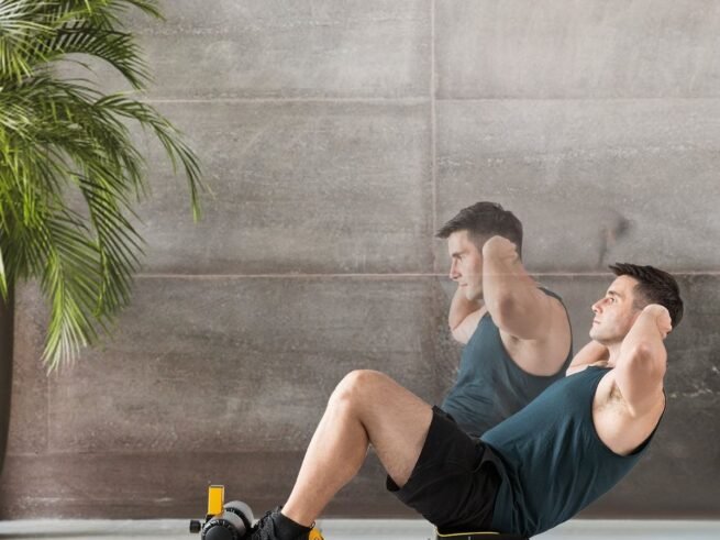 8 in 1 Metal Workout Gym Machine for Abs and Legs 11 Height 120KG