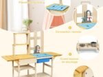 Outdoor Children's Kitchen with Stimulated Tap Shelves Removable Panel
