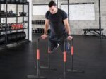 Parallel Dip Bars 3 Adjustable Heights 6 Handles Steel Frame Support 150kg