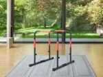 Parallel Dip Bars 3 Adjustable Heights 6 Handles Steel Frame Support 150kg