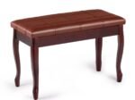 Piano Bench with Comfortable Padded Leather Cushion Storage Compartment