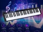 Piano Keyboard for Children 61 Keys Bluetooth 128 Rhythms 20 Demos MIDI / USB