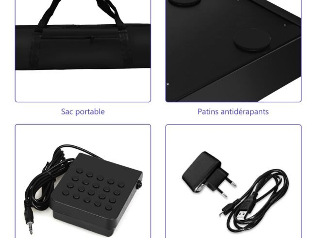 Piano Keyboard for Children 61 Keys Bluetooth 128 Rhythms 20 Demos MIDI / USB