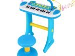 Piano for Children 31 Keys Stool Microphone Light Effects 8 Tones 7 Rhythms