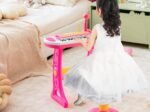 Piano for Children 31 Keys Stool Microphone Light Effects 8 Tones 7 Rhythms