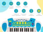 Piano for Children 31 Keys Stool Microphone Light Effects 8 Tones 7 Rhythms