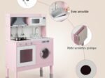 Children's Kitchen with Accessories 3 Adjustable Height Sounds Lights Imitation Toy