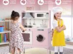 Children's Kitchen with Accessories 3 Adjustable Height Sounds Lights Imitation Toy