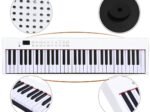 Portable Electric Piano Keyboard 61 Keys Bluetooth MIDI Sustain Pedal 2 Speakers