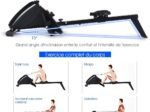 Foldable Rowing Machine 10 Levels Resistance LCD Screen Cardio-Training