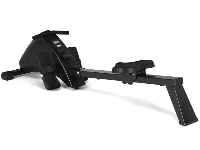 Foldable Rowing Machine 10 Levels Resistance LCD Screen Cardio-Training