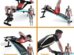 Sit Up Weight Bench 4 Adjustable Heights Foldable Abdominal Training Workout