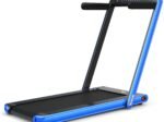 Foldable Treadmill 0.75HP Double LED Display APP ​​12 km/h Blue