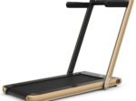 Foldable Treadmill 0.75HP Double LED Display APP 12 km/h Gold