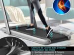 Foldable Treadmill 0.75HP Double LED Display APP 12 km/h Silver