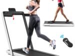 Foldable Treadmill 0.75HP Double LED Display APP ​​12 km/h White