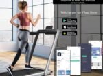 Foldable Treadmill 0.75HP Double LED Display APP 12 km/h Silver