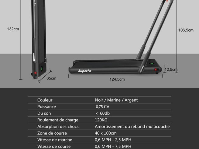 2 in 1 Foldable Electric Treadmill 1 to 12 Km/H 1.67KW Motor Bluetooth Speaker