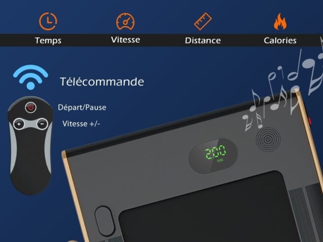 2 in 1 Motorized Electric Treadmill 1-12KM/H LED Screen Gold