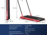 2 in 1 Motorized Electric Treadmill 1-12KM/H LED Screen Red