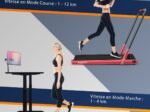 2 in 1 Motorized Electric Treadmill 1-12KM/H LED Screen Red