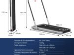 2 in 1 Motorized Electric Treadmill 1-12KM/H LED Screen Silver