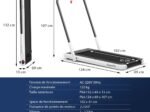 2 in 1 Motorized Electric Treadmill 1-12KM/H LED Screen White